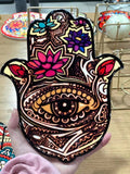 Hamasa hands sugar skulls ceramic coasters with cork base Drinks Absorbent Stone