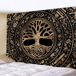 Mysterious  Tree of Life decoration tapestry Mandala psychedelic scene wall tapestry