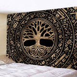 Mysterious  Tree of Life decoration tapestry Mandala psychedelic scene wall tapestry