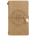 Charka Leather Magic Notebook Rune Natural Crystal Healing Clear quartz Point