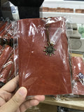 7 Chakra Leather Magic NoteBook with a Pendant of Natural Crystal Amethyst