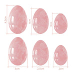 Natural Rose Quartz Yoni Egg Set Vaginal Balls Massage Kegel Ball Massager Muscle Exerciser Crystal Jade Eggs Vaginal Tightening