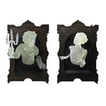 3D Ghost In The Mirror Frame Resin Luminous Wall Stickers Gothic Terror  Wallpaper Decor