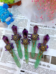 Handmade Crystal Magic Wand Healing Spiritual Witchcraft Magic Stick Incense Expanding Ore Crystal and Stone natural stone
