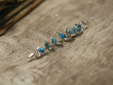 Handmade colorful crystal hair ring natural crystal hair beads Viking spiral hair tresses jewelrys