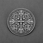 Rune Compass Nordic Viking  Compass Badge Wicca Norse Brooch Ancient Mythology Asatru Jewelry
