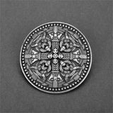 Rune Compass Nordic Viking  Compass Badge Wicca Norse Brooch Ancient Mythology Asatru Jewelry