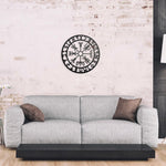 Nordic Style Iron Viking Decor Norse Mythology Symbols Wall Hanging Decoration