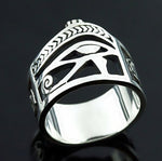 Egyptian Eye of Horus Ankh Cross Symbolic Rings Egypt Amulet Jewelry
