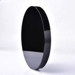 Natural Black Obsidian Circle Disk Round Plate  Mirror Smoking Crystal Stone