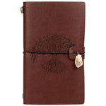 Charka Leather Magic Notebook Rune Natural Crystal Healing Clear quartz Point