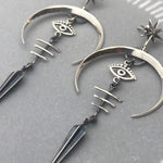 Earrings Dragon Stones | Dragon Drop Earrings Women | Gothic Earrings Stone - Trendy