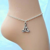 Lotus Chakra Anklet Ankle Chain Ankle Bracelet Gemstone Chakra Ankle Chain Rainbow Beaded Anklet