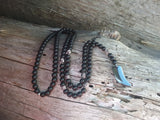 Mens Tribal Necklace, Mens Surf Necklace, Mens Boho Necklace Mens Necklace, Tiger's Eye Black Onyx Mens Necklace