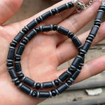 Mens Tribal Necklace, Mens Surf Necklace, Mens Boho Necklace Mens Necklace, Tiger's Eye Black Onyx Mens Necklace