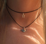 Moon Gothic Chains O Ring Choker gothic choker, moon necklace, moon choker