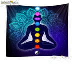 Moon Tapestry Wall Hanging Astrology Divination The Goddess Of Flowers And The Tarot Card Bedspread Beach Mat