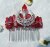 Moon crystal hair comb natural crystal diy moon raw crystal crown headband Wicca accessories witch wedding party birthday gift