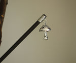 Mushroom wood hairpin handmade crystal hairpin hairpin comb crystal hair ornament BOHO wedding gift FZ-04