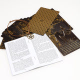 Golden Foil Tarot Black Flip Table Game Divination Mysterious Tarot Card