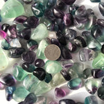 Magicun Crystal~Natural color fluorite rainbow crystal natural gravel original stone polished fish tank stone landscaping decoration