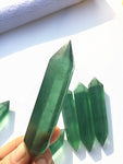 Magicun Crystal~Natural crystal fluorite double tip, green fluorite crystal column energy decoration wholesale