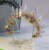 Natural crystal raw crystal crown handmade custom golden leaves moon diy natural amethyst crown headband