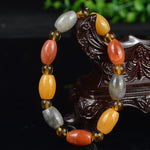 Magicun Crystal~Natural gold bead bracelet Buddha Bracelet  Beads Bracelets Bangles Women Yoga Prayer Bracelet Buddhist