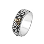 Magic Ring~ Valily Men's Gold Color Spinner Freemason Ring Stainless Steel Rune Rotating Ring Mason Masonic Rings Jewelry for Man
