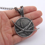 Viking Magic~New Arrival Wizard wolf head pendant necklace for Geralt necklace with a The Wild Hunt 3 Figure TV