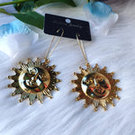 New Gold Colour Moon Earrings Witchy Crescent Goth Gifts Her Pretty Statement Creative Fashion Women Gift Novelty Charm 2021