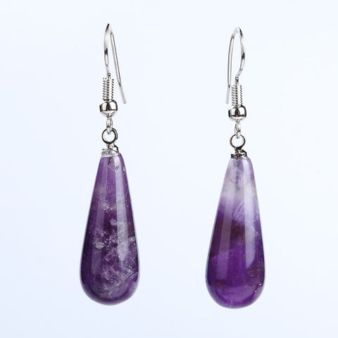 Earrings Natural Stones Crystals | Earrings Women Natural Stone - New Women Jewelry
