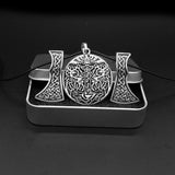 New Magicun Viking~Nose style knot Axe Thor hammer Amulet viking pendant necklace