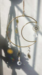 Original Handmade large Moon and mini Stars Suncatcher | Celestial Suncatcher | Boho Decor | Gifts