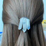 Magic Wicca~Original mysterious retro raw crystal hairpin hair comb Wiccan jewelry wedding bride holy forehead gift gothic magic pagan witch