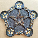 Pentagram Candle Holder Altar Light Holder Ceremony Decoration Cup Candle Holder Tea Board Game Tarot Around Astrology Props