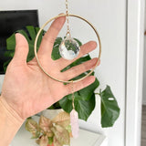 Pink crystal crystal Suncatcher crystal rainbow door decoration window hanging wall hanging crystal dot rainbow making gift