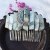 Quartz Jewelry Advanced Handmade Hair Comb Natural Citrine Amethyst White Crystal Moon Star Crystal