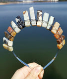 Raw Crystal Crown Witch  Accessories  Natural Crystal Headband Wicca  Bridal Party Gift
