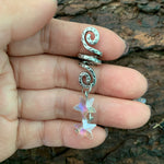 Raw Crystal Viking Spiral Sneak Beaded Beads Wicca Hair Braids Vintage  Witchcraft Accessories natural crystal