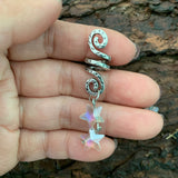 Raw Crystal Viking Spiral Sneak Beaded Beads Wicca Hair Braids Vintage  Witchcraft Accessories natural crystal