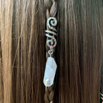Raw Crystal Viking Spiral Sneak Beaded Beads Wicca Hair Braids Vintage  Witchcraft Accessories natural crystal