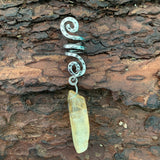 Raw Crystal Viking Spiral Sneak Beaded Beads Wicca Hair Braids Vintage  Witchcraft Accessories natural crystal