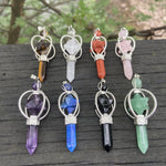 Pendant Stone Star | Amethyst Pendulum Necklace | Pendulum Crystal Necklace - Pendant