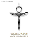 Cross Of Life Ankh With Scarab Fashion Ethnic Jewelry 925 Sterling Silver