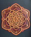 Iron Lotus Flower Mandala Wall Mount Decoration