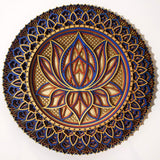 Iron Lotus Flower Mandala Wall Mount Decoration