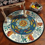 Bedroom Children&#39;s Room Home Decor Floor Mats Round Rugs Living Room Mandala Non-Slip Rugs
