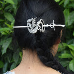 Norse Viking hair clip barrette celtic viking knot wicca vintage Hairpin Wedding Accessories