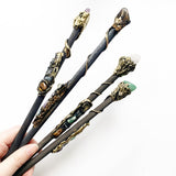 Witch Magic Stick Clear Quartz Point Crystal Scepter Fairy Wand